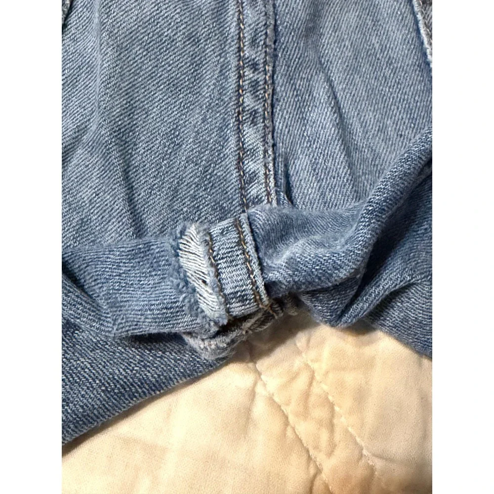 Lucky Brand 181 Relaxed Straight Mens Blue Distressed Denim Jeans 33x34